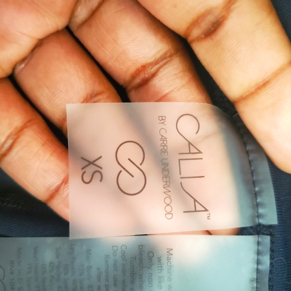 Calia Black Geometric Capri Length Workout Athletic Legging Capris Size … - Picture 4 of 6